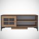Meuble TV Nemorosa L125cm Bois Chêne clair