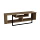 Meuble TV Nikolai L120cm Bois clair et Noir