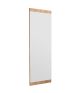 Miroir murale décoratif Lysola 40x120cm Bois clair