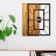 Montre Murale Continuum Antique Bois Noir et Noyer