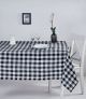 Nappe de table Brunier 160x220cm Motif Carreaux Noir et Blanc