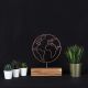 Objet décoratif à poser Approbatio globe terrestre H30 cm Métal Bronze Socle Bois
