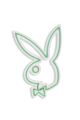 Panneau mural Lucendi L19,5xH30cm Logo Playboy Néon Vert