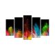 Pentaptyque Atos L110xH60cm Motif Explosion de couleur Multicolore