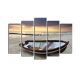 Pentaptyque Atos Motif Barque sur la plage