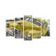 Pentaptyque Atos Motif Voiture vintage Jaune