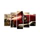 Pentaptyque Grex L110xH60cm Motif Cabriolet vintage Rouge