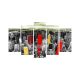 Pentaptyque Grex Motif New York city Nuance de gris, Rouge et Jaune