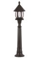 Potelet extérieur Ortiz H100cm Noir et Transparent