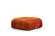 Pouf carré Nourhane Velours Orange