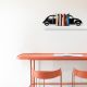 Serre-livre décoratif Citroën Deux chevaux Liber 35 x 14 x 22 cm Métal Noir