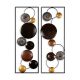 Set de 2 cadres décoratifs muraux Roadstar L32xH90cm Métal Marron, Gris et Or