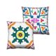 Set de 2 coussins assortis Decorare Baroque moderne 43x43cm Coton Multicolore