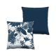 Set de 2 coussins assortis Decorare Floral 43 x 43 cm Coton Polyester Bleu nuit 