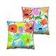 Set de 2 coussins assortis Decorare Floral 43x43cm Coton Multicolore