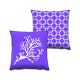 Set de 2 coussins assortis Decorare Hiver 43 x 43 cm Coton Polyester Bleu lavande