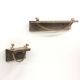 Set de 2 portes serviettes Crieu Bois massif clair et Corde Beige