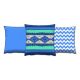 Set de 3 coussins assortis Decorare Ethnique 43 x 43 cm Coton Polyester Vert et Bleu ciel