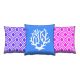Set de 3 coussins assortis Decorare Hiver 43 x 43 cm Coton Polyester Bleu et Rose et Bleu 