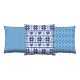 Set de 3 coussins assortis Decorare Hiver 43 x 43 cm Coton Polyester Bleu 