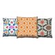 Set de 3 coussins assortis Decorare Rococo chic 43 x 43 cm Coton Polyester Multicolore