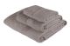 Set de 3 serviettes SIcco 100% Coton Gris
