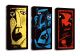 Set de 3 tableaux décoratif Scaenicos L20xH45cm Motif Portraits cubisme