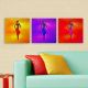 Set de 3 tableaux décoratif Scaenicos Motif Femme art africain