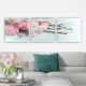 Set de 3 tableaux décoratif triptyque Scaenicos Motif Petites fleurs et cœur
