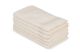 Set de 6 serviettes de toilette liteau à trois lignes brodées Sicco 30 x 50 cm 100% Coton Grège