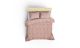 Set housse de couette 260x220cm et 2 taies d'oreiller 60x60cm Riley Tissu Motif Baroque Rose