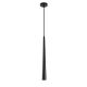 Suspension 1 lampe cornes Pliunga Métal Noir