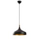 Suspension 1 lampe Randy D36cm Métal Noir et Or antique