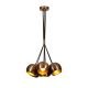 Suspension 7 lampes Krasiva Métal Or Antique