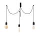 Suspension araignée 3 lampes Dustin Métal Noir