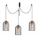 Suspension araignée 3 lampes Lumion Métal Noir