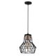 Suspension Azur D20cm Métal diamant Noir et Or rose