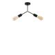Suspension bras Y 2 lampes Laterna Métal Noir