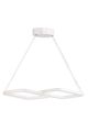 Suspension design 2 carreaux Petoskey Métal Blanc et LED Blanc