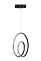 Suspension design en spirale Jaspar Métal Noir et LED Blanc