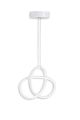 Suspension design Infinitus Métal Blanc et LED Jaune