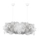 Suspension design nuage 2 lampes Cirrus L90cm Coton Blanc