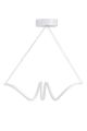 Suspension design spiral Walla L115cm Métal Blanc et LED Blanc