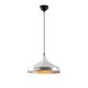 Suspension dôme Alca D36cm Métal martelé Argent