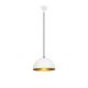 Suspension dôme Chachou D30cm Métal Blanc et Or