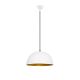 Suspension dôme Chachou D40cm Métal Blanc et Or