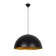 Suspension dôme Chachou D60cm Métal Noir et Or antique