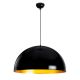 Suspension dôme Chachou D60cm Métal Noir et Or