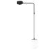 Suspension en L 1 lampe globe Arinore Verre Blanc et Métal Noir
