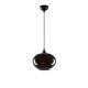 Suspension Ferno D27cm Métal et Verre Noir